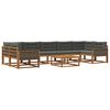 vidaXL Ensemble de canap&eacute;s d'ext&eacute;rieur 8 pcs Naturel et Anthracite