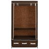 vidaXL Garde-robe Marron 87x49x159 cm Tissu