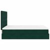 vidaXL Cadre de lit ottoman avec matelas vert fonc&eacute; 140x190 cm velours