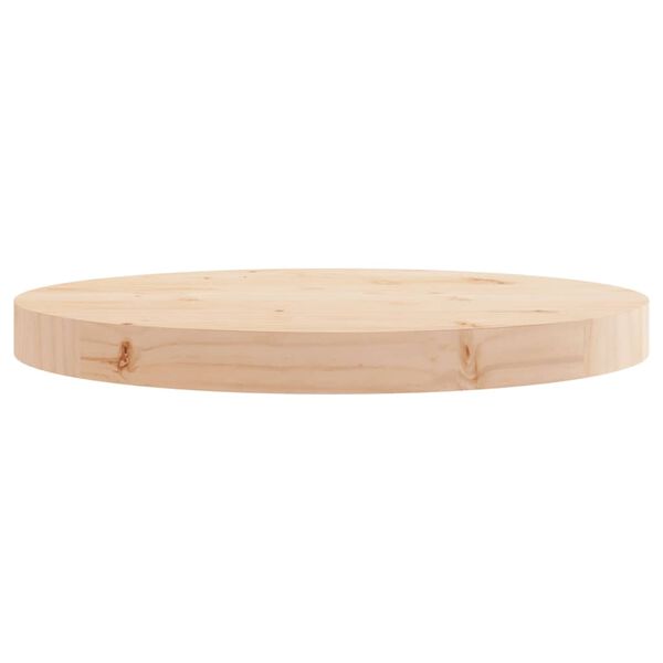 vidaXL Dessus de table rond Ø40x3 cm bois de pin massif