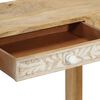 vidaXL Table console 110x30x75 cm bois de manguier massif blanchi