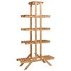 vidaXL Support pour plantes 83x25x142 cm Bois de sapin