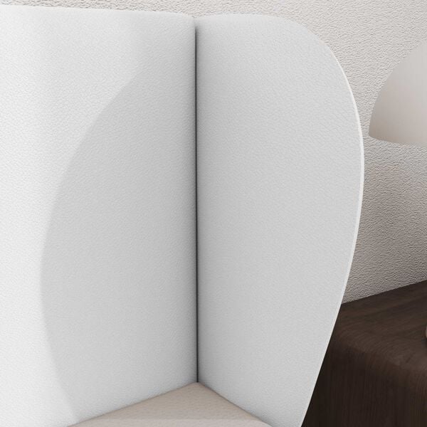 vidaXL Oreille de t&ecirc;te de lit Autre Blanc pur 40 x 23 x 6 cm