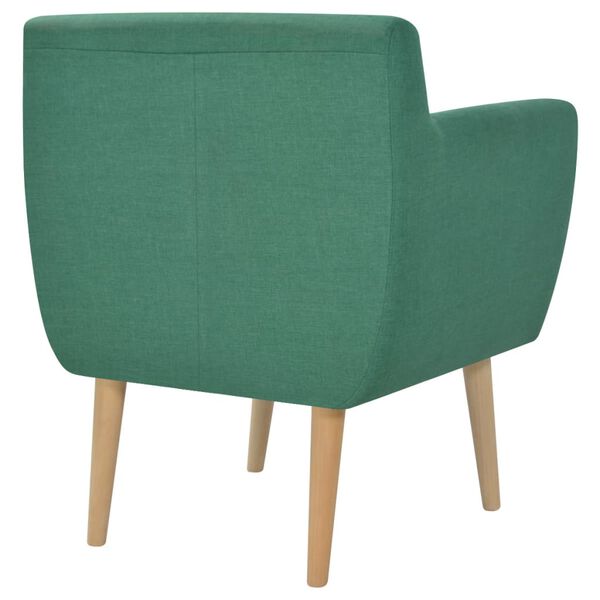 vidaXL Fauteuil vert tissu