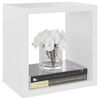 vidaXL &Eacute;tag&egrave;res cube murales 6 pcs Blanc 22x15x22 cm
