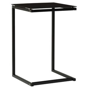 vidaXL Table d'appoint Noir 40x40x60 cm Verre tremp&eacute;