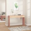 vidaXL Table console 110x35x75 cm Bois de teck solide