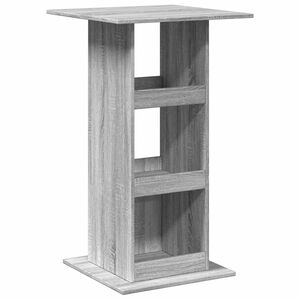 vidaXL Table de bar avec rangement sonoma gris bois d'ing&eacute;nierie