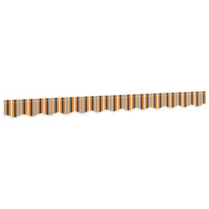 vidaXL Tissu de remplacement de cantonni&egrave;re d&rsquo;auvent rayure jaune gris