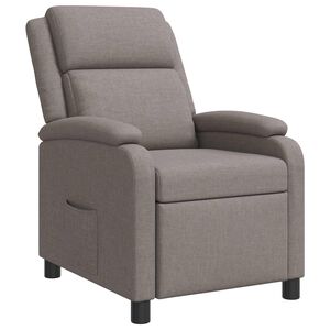 vidaXL Fauteuil inclinable Taupe Tissu