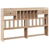 vidaXL Lit bibliothèque sans matelas 180x200 cm bois massif de pin