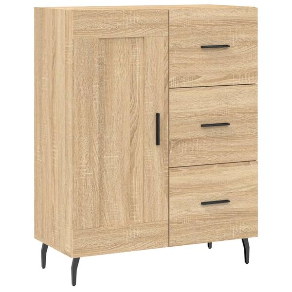 vidaXL Buffet ch&ecirc;ne sonoma 69,5x34x90 cm bois d'ing&eacute;nierie