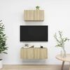 vidaXL Ensemble de meuble TV 2 pcs Ch&ecirc;ne sonoma Bois d'ing&eacute;nierie