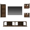 vidaXL Ensemble de meubles TV 5 pcs Chêne marron Bois d'ingénierie