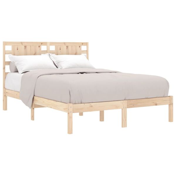 vidaXL Cadre de lit sans matelas 200x200 cm bois massif de pin