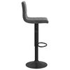 vidaXL Tabourets de bar lot de 2 gris foncé velours
