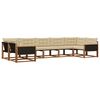 vidaXL Ensemble de canap&eacute;s d'ext&eacute;rieur 7 pc Naturel et Beige