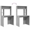vidaXL Bureau Gris Sonoma 91 x 50 x 149 cm Bois d'ingénierie