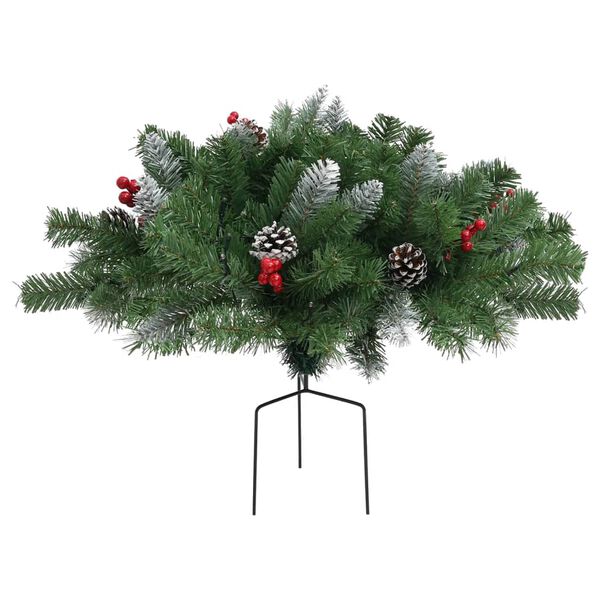 vidaXL Arbre de No&euml;l artificiel pr&eacute;-&eacute;clair&eacute; d'all&eacute;e vert 40 cm PVC