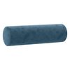 vidaXL Coussins d&eacute;coratifs lot de 2 Bleu &Oslash;15x50 cm Velours