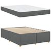 vidaXL Cadre de lit avec matelas Gris fonc&eacute; 160 x 200 cm tissu