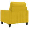 vidaXL Fauteuil Jaune 60 cm Velours