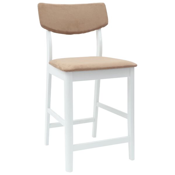 vidaXL Chaises de salle &agrave; manger 2 pcs Blanc 48 x 49 x 95 cm