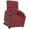 vidaXL Fauteuil de massage Rouge bordeaux Similicuir