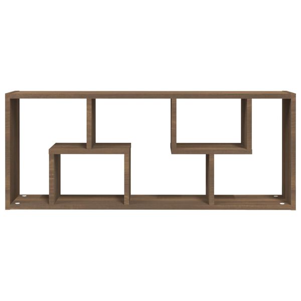 vidaXL Étagère murale Chêne marron 36x16x90 cm Bois d'ingénierie
