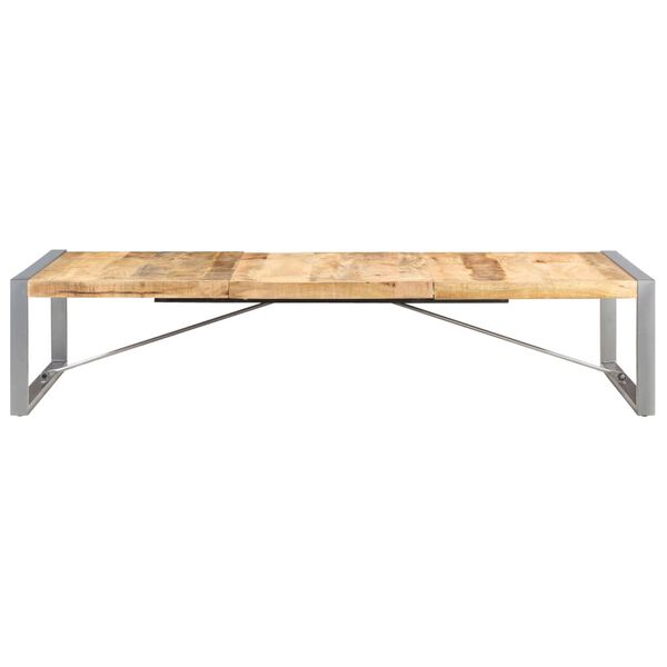vidaXL Table basse 180x90x40 cm Bois de manguier brut
