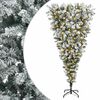 vidaXL Arbre de No&euml;l artificiel &agrave; branches articul&eacute;es &agrave; l'envers
