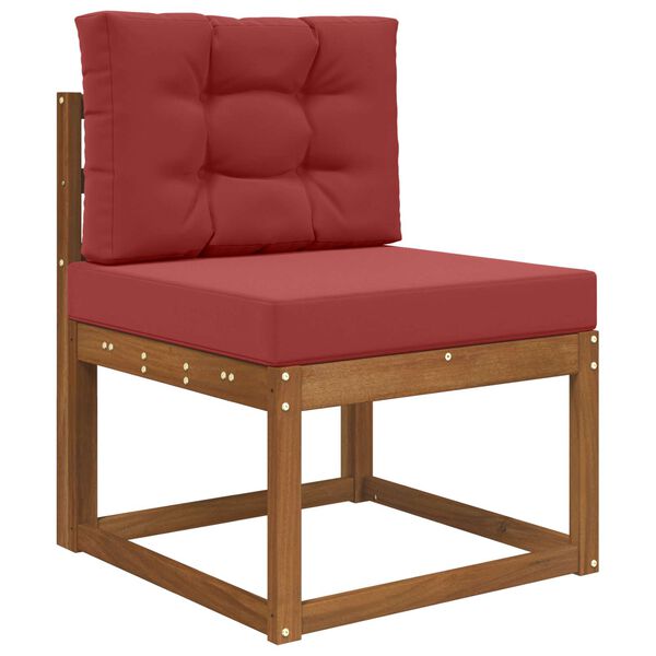 vidaXL Coussin de canap&eacute; d'ext&eacute;rieur 2 pcs Bordeaux Polyester