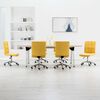 vidaXL Chaises &agrave; manger lot de 6 jaune tissu