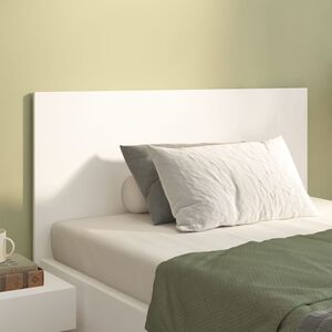 vidaXL T&ecirc;te de lit Blanc 120x1,5x80 cm Bois d'ing&eacute;nierie