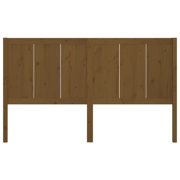 vidaXL Tête de lit Marron miel 205,5x4x100 cm Bois massif de pin