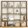 vidaXL Biblioth&egrave;que ch&ecirc;ne artisanal 137,5x29x137,5 cm bois d'ing&eacute;nierie