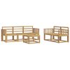 vidaXL Ensemble de canap&eacute;s d'ext&eacute;rieur 6 pcs Blanc 59 x 59 x 37 cm