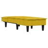 vidaXL Chaise longue jaune velours