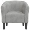 vidaXL Chaise cabriolet gris clair velours