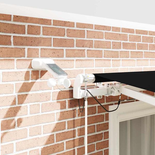 vidaXL Auvent R&eacute;tractable Noir 300 x 250 cm Polyester et m&eacute;tal