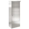 vidaXL Bo&icirc;te de d&eacute;p&ocirc;t de colis avec porte Argent&eacute; 44,5 x 29 x 110,5 cm