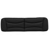 vidaXL Coussin de t&ecirc;te de lit Hvar noir 180 cm similicuir