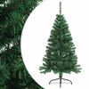 vidaXL Sapin de No&euml;l artificiel moiti&eacute; avec support vert 120 cm PVC