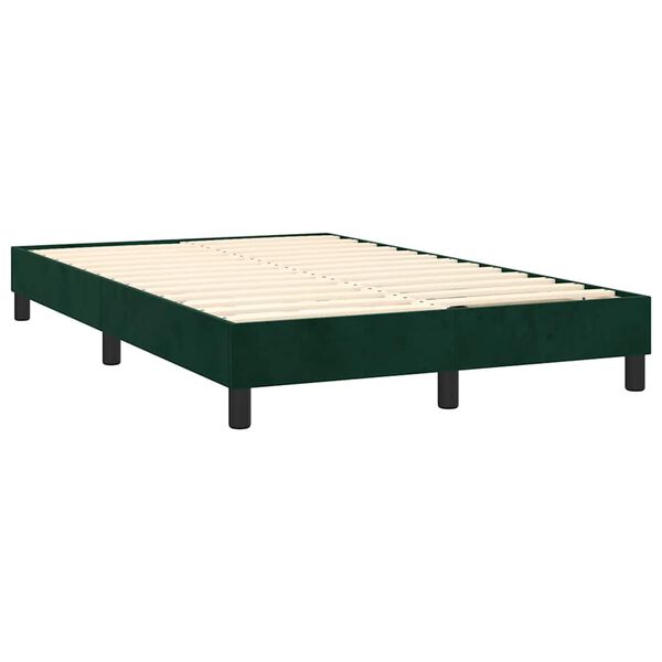 vidaXL Cadre de lit vert fonc&eacute; 120x200 cm velours