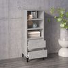 vidaXL Buffet haut Gris béton 40x36x110 cm Bois d'ingénierie