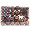vidaXL Boules de No&euml;l 98 pcs marron &Oslash;3/4/6 cm