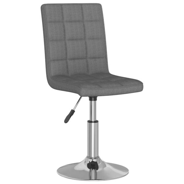 vidaXL Tabouret de bar Gris clair Tissu