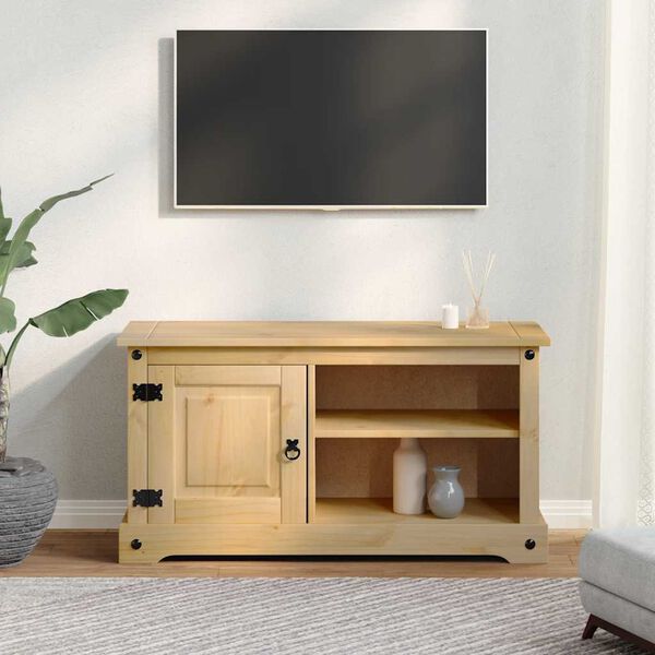 vidaXL Meuble TV Corona 100x40x52 cm bois de pin massif