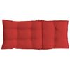 vidaXL Coussins de chaise &agrave; dossier haut lot de 6 rouge tissu oxford