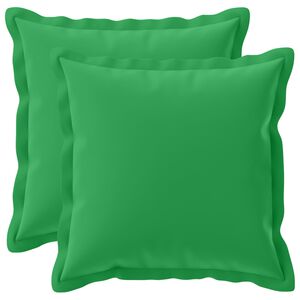 vidaXL Housse de coussin 2 pc HOUTEN Vert 30 x 30 cm Polyester